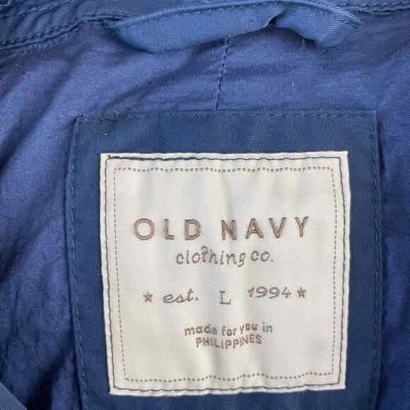 Old Navy Blue Full Zip Jacket Size L EUC - Picture 6 of 7